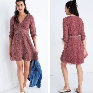 Madewell Starviolet Mini Dress In Ditsy Flower